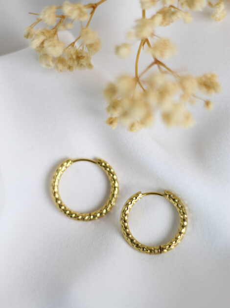 Box Link Hoop Earring Ellie Vail