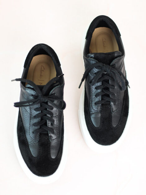 Clarks Womens Standart Fit Hero Lite Lo Trainers Black (talla 6 US) - Imagen 5
