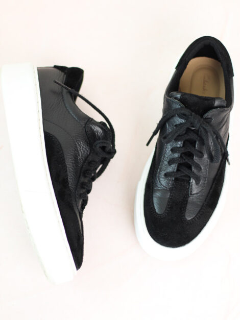 Clarks Womens Standart Fit Hero Lite Lo Trainers Black (talla 6 US) - Imagen 3