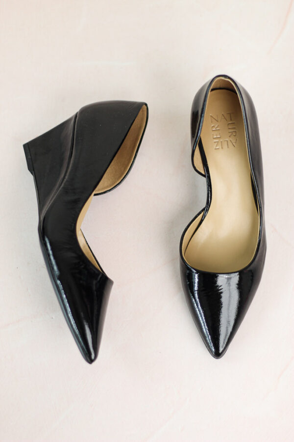 Naturalizer Demie Patent Leather Black Pumps (talla 7)