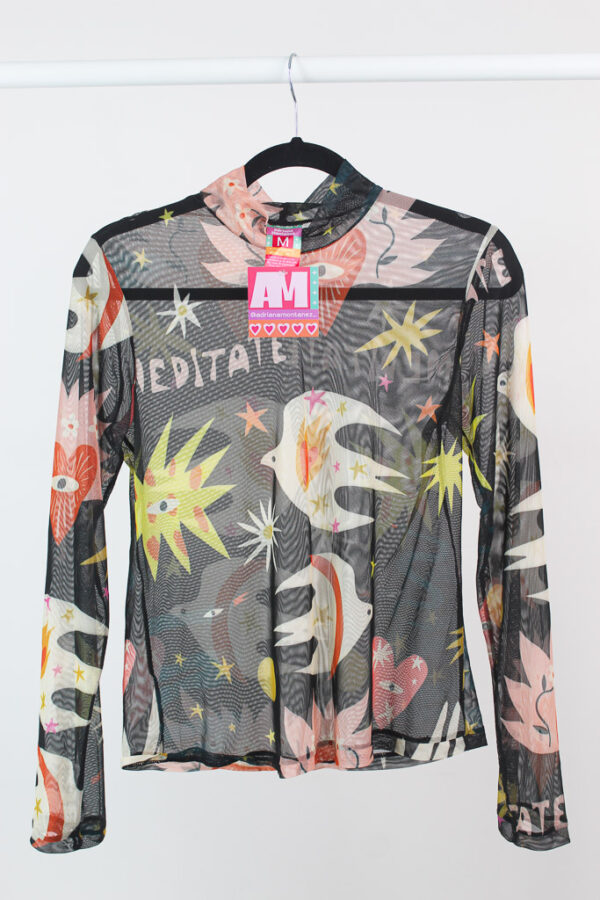 Blusa Mesh Adriana Montañez nueva (talla M parece S)