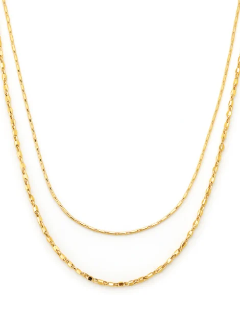 Pevla Double Chain Necklace Ellie Vail - Imagen 2