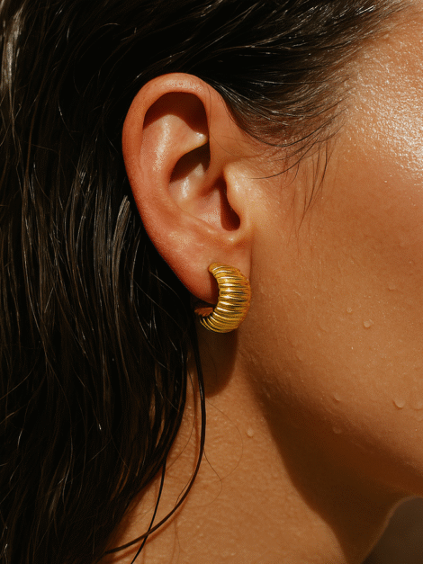 Ellie Vail - Peyton Chunky Hoop Earring