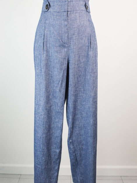 ANN TAYLOR Chambray Paperbag Ankle Pant nuevo (talla L)