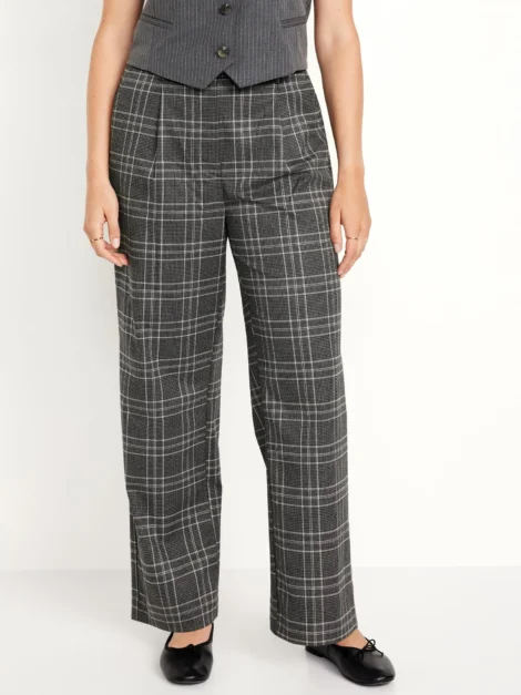 Extra High-Waisted Taylor Wide-Leg Trouser Pants (talla XS, parece S)
