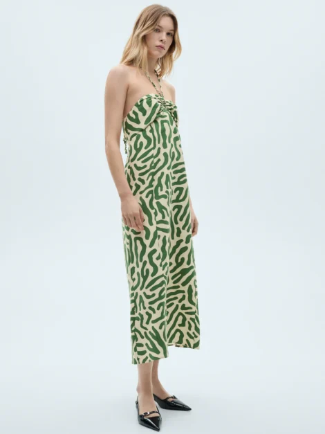 Vestido algodón volante MANGO (talla 8)