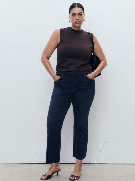 MNG Sienna flared cropped jeans NUEVO (talla 8)