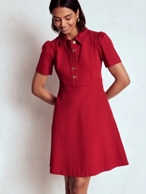 Nicolette Ponte Shirt Dress BODEN (talla 6)