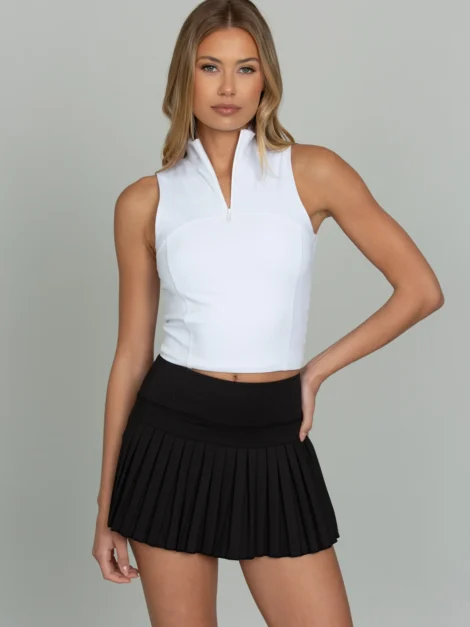 Gold Hinge Pleated Tennis Skirt (talla XS)