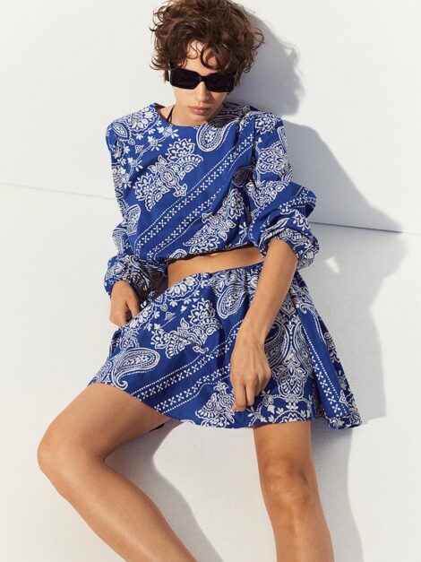 H&M CIRCULAR LINED skirt (talla 2)