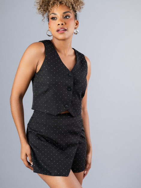 Set Short Chaleco Brillo MABLE (talla M)