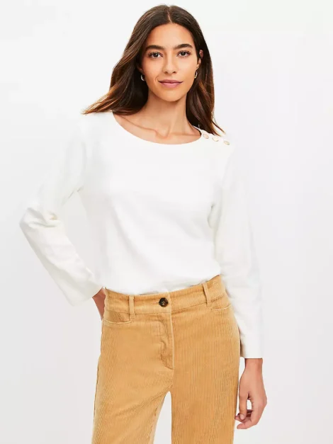 Shoulder Snap Top LOFT nueva (talla M)