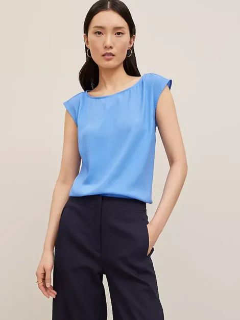 Sleeveless Crew Neck Top Ann Taylor nueva (talla M)