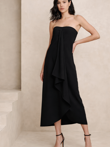 Banana Republic Drape-Front Maxi Dress nuevo (talla 6)