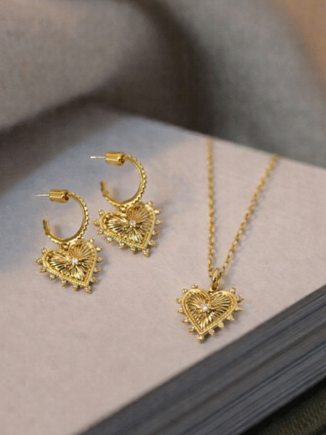 Juego collar & aretes Electric Picks