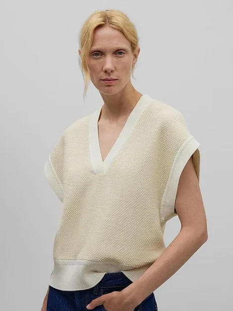 Adolfo Dominguez Chaleco texturizado nuevo (talla small)