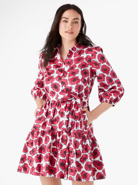 Poppy Toss Shirtdress KATE SPADE (talla small)