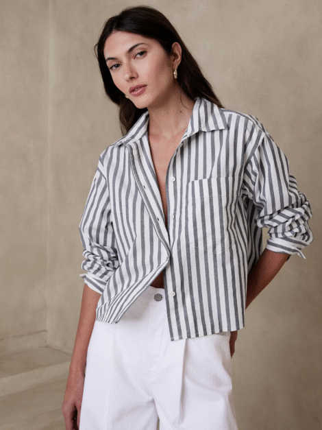 Banana Republic Cropped Shirt nueva (talla small)