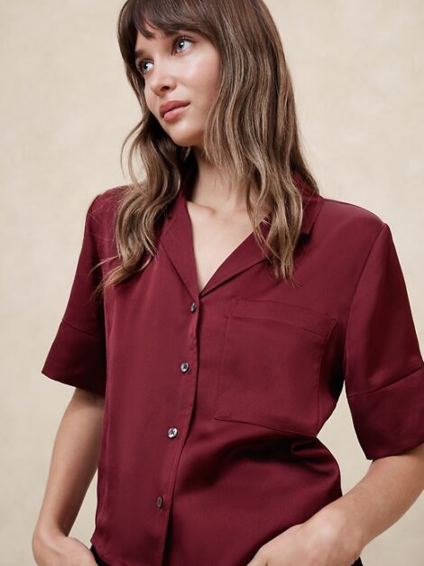 Banana Republic Silky Shirt nueva (talla small)