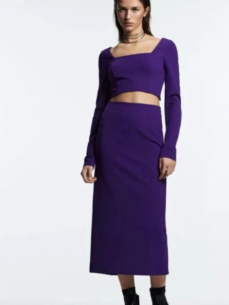 Pencil skirt with slit Zara (talla M)