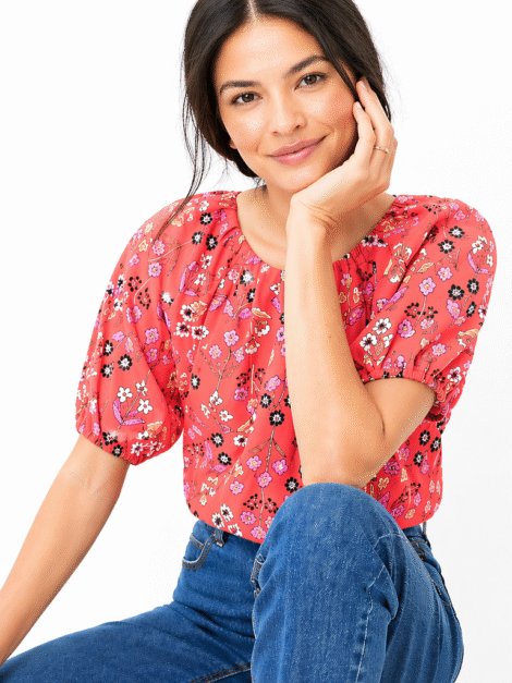 ANN TAYLOR Floral Blouse (talla MP)