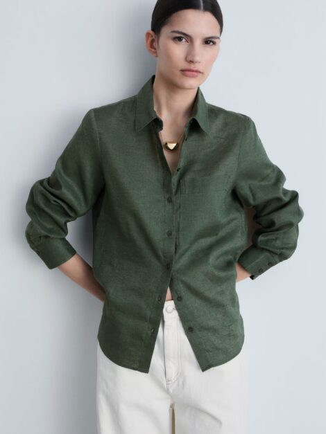 Camisa Lino MANGO nueva (talla M)