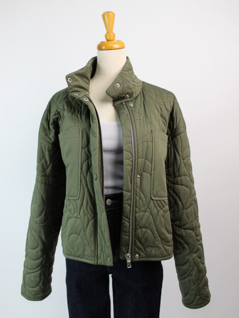 7 For All Mankind Quilted Cropped Jacket  (talla L)