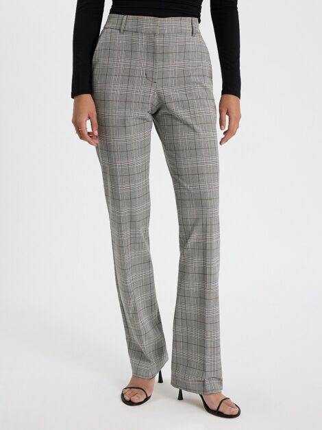 Editor Plaid Mid Rise Bootcut Pant EXPRESS (talla 6S)