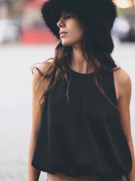 Blusa Globo Espalda Descubierta Zara nueva (talla M)