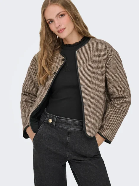 JDY Houndstooth padded jacket (TALLA SMALL)