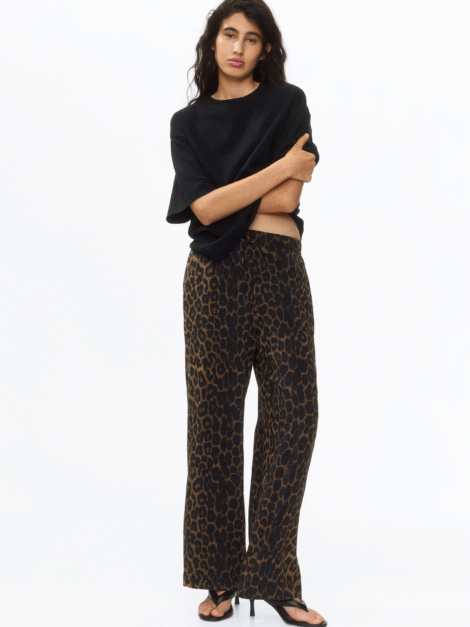Wide-cut Pull-on Pants H&M (talla small)