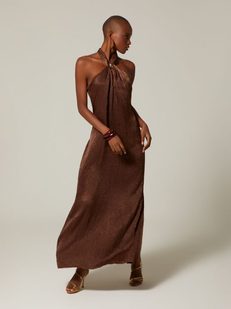 Vestido largo halter STUDIO F nuevo (4)