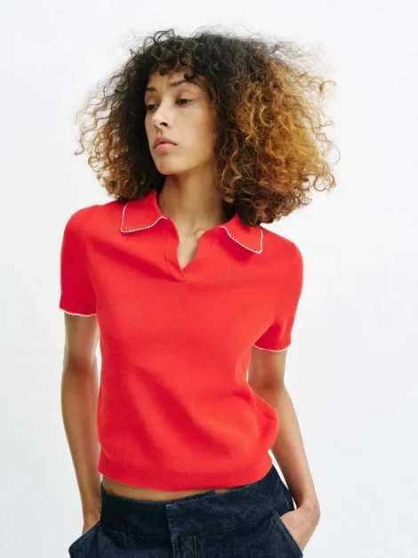 ZARA POLO KNIT NUEVA (talla M)