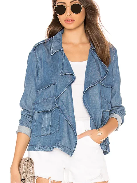 Soft Denim Jacket ella moss nueva (talla L)