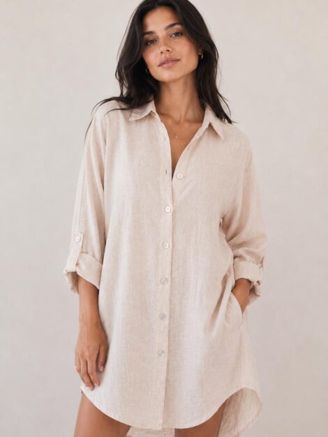 Vestido de lino italiano (talla S/M)