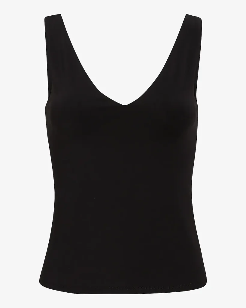 Body Contour High Compression Double V-Neck Tank EXPRESS (talla XS)