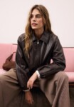 Leather effect bomber jacket nueva (talla M)