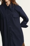 Zara Poplin Shirt With Shoulder Pads nueva (talla XS OVERSIZED)