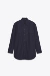 Zara Poplin Shirt With Shoulder Pads nueva (talla XS OVERSIZED)