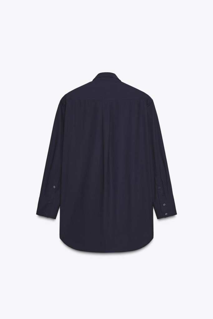 Zara Poplin Shirt With Shoulder Pads nueva (talla XS OVERSIZED)