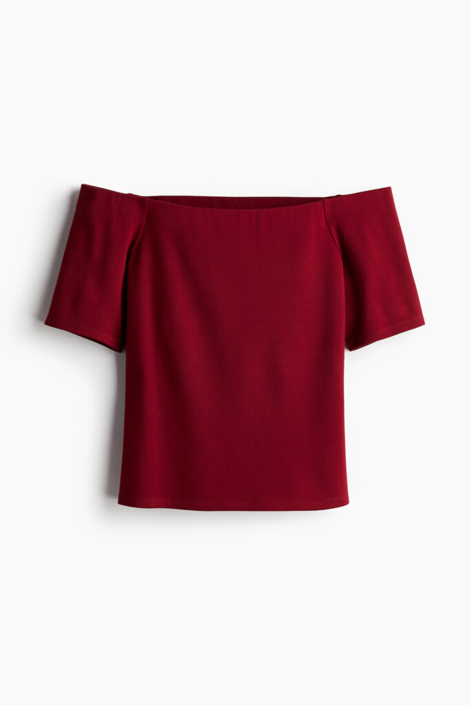 H&M Slim Fit Off-Shoulder Top (talla XS, parece S)