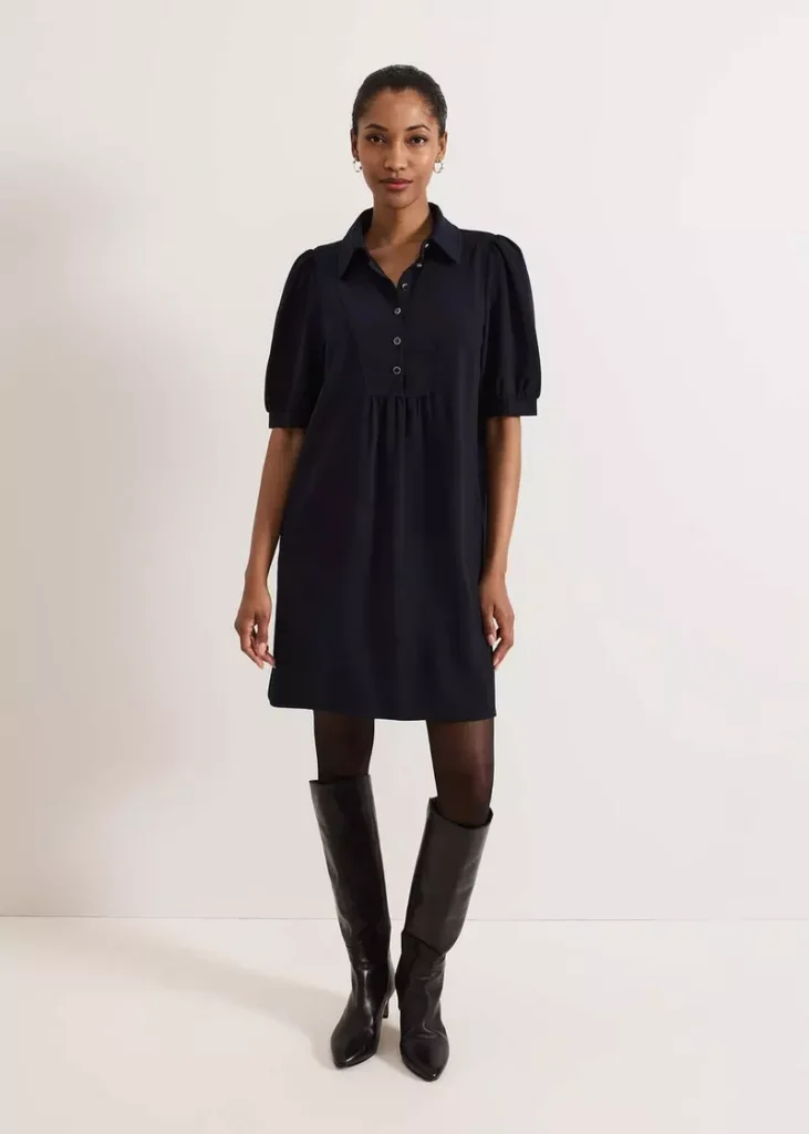 Claudia Button Swing Mini Dress Phaise Eight (talla 6)