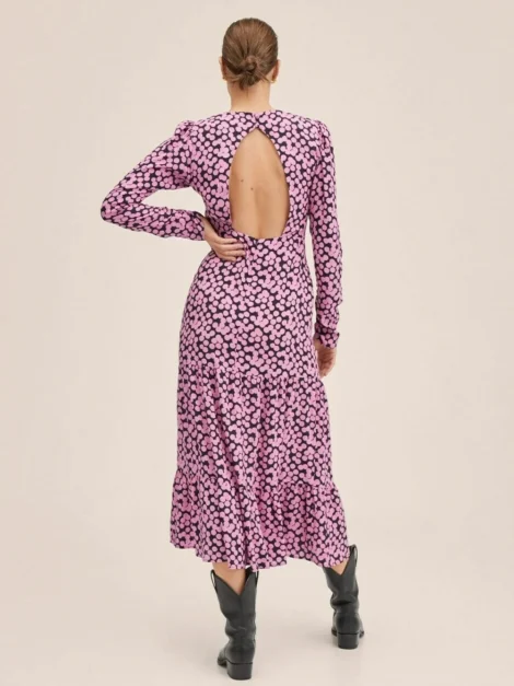 MANGO polka dot pink and black (talla small)