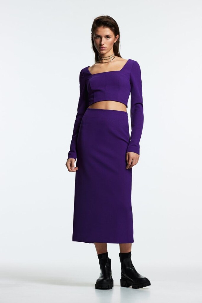 Pencil skirt with slit Zara (talla M)