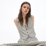 Chaleco en punto de canalé H&M (TALLA SMALL)