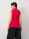 ZARA PINK SLEEVELESS PLEATED TOP (TALLA  L