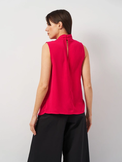 ZARA PINK SLEEVELESS PLEATED TOP (TALLA  L