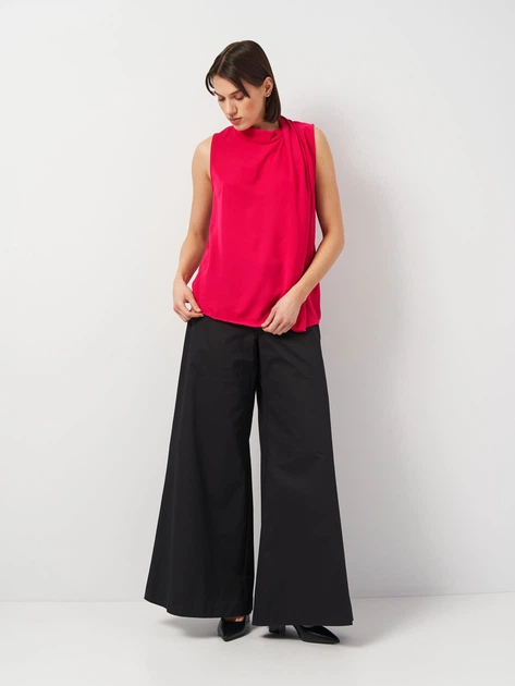 ZARA PINK SLEEVELESS PLEATED TOP (TALLA  L