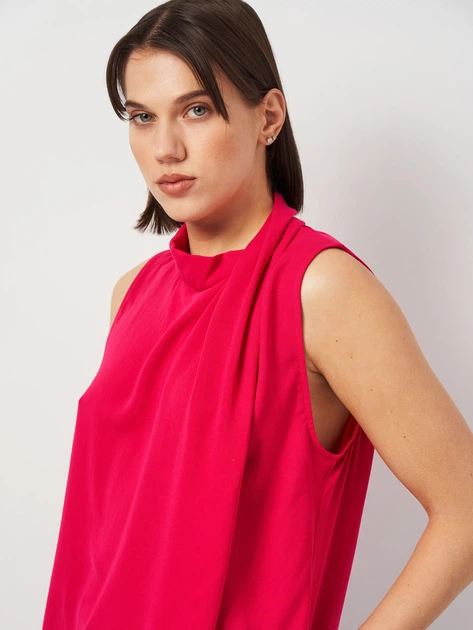 ZARA PINK SLEEVELESS PLEATED TOP (TALLA  L