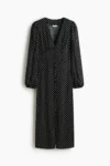 LONG-SLEEVED VISCOSE DRESS h&m NUEVI (talla small)
